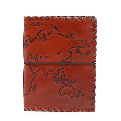 Leren reisdagboek Light Tan 17x13 cm