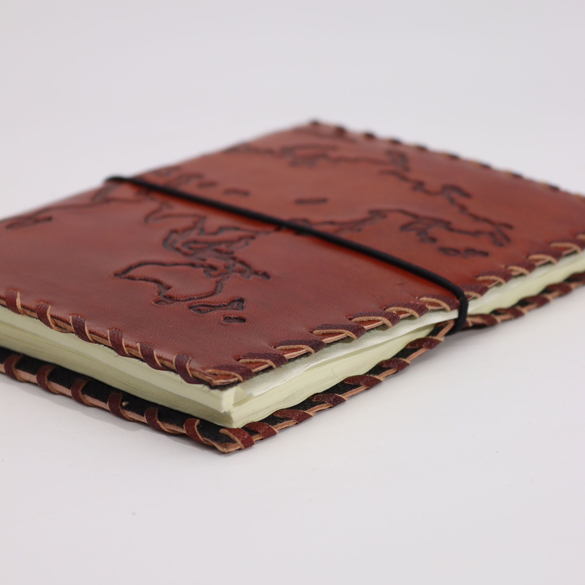 Leren reisdagboek Light Tan 17x13 cm
