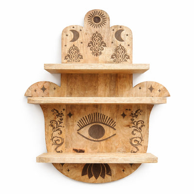 Plank in de vorm van een Hamsa