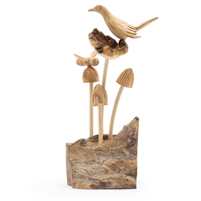 Sculptuur van parasiet hout