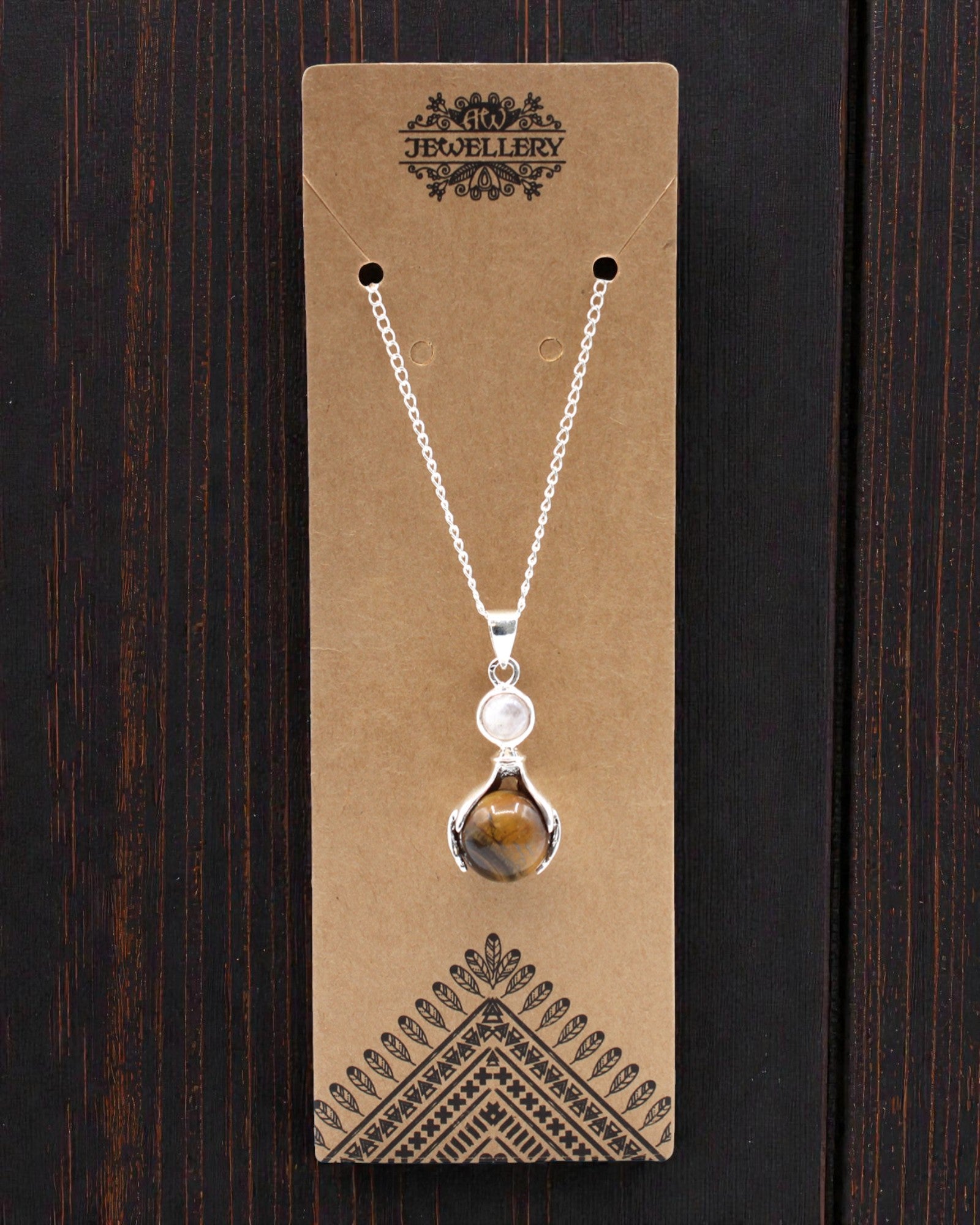 Crystal Hands – Hanger met genezende handen van tijgeroog