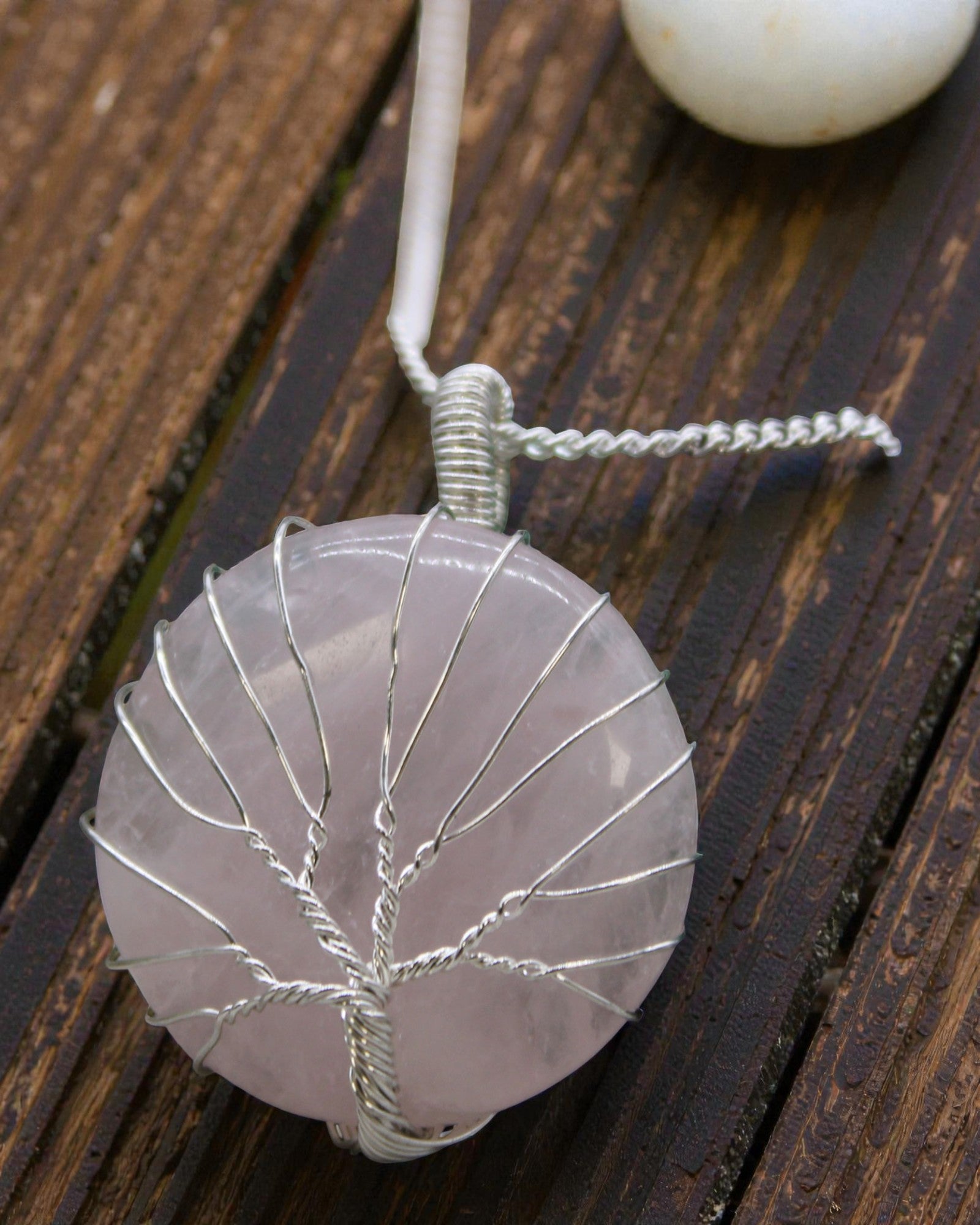 Boom van Liefde – Ketting met Rozenkwarts en Levensboom