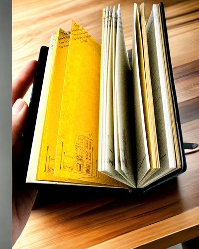 Vintage Dagboek "Levensboom" A6 - Elegante Geperste Kunstleren Omslag, 100 Pagina's