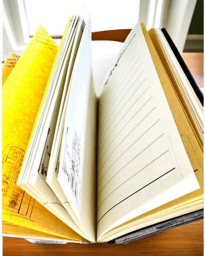 Vintage Dagboek "Levensboom" A6 - Elegante Geperste Kunstleren Omslag, 100 Pagina's