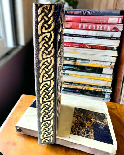 Vintage Dagboek "Levensboom" A6 - Elegante Geperste Kunstleren Omslag, 100 Pagina's