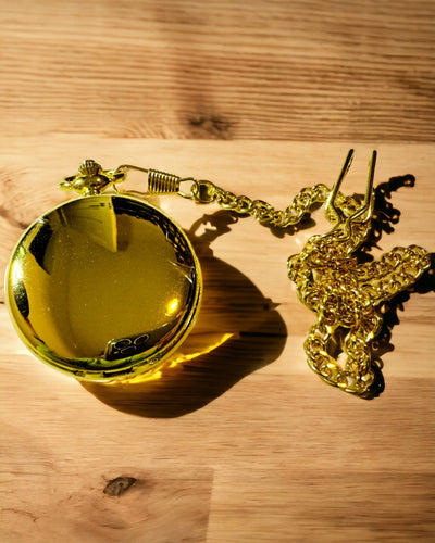 Klassieke Mechanische Zakhorloge met Dubbele Deksel, Handmatig, Gouden Kleur, met Gravure