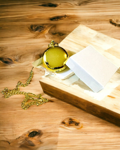 Klassieke Mechanische Zakhorloge met Dubbele Deksel, Handmatig, Gouden Kleur, met Gravure