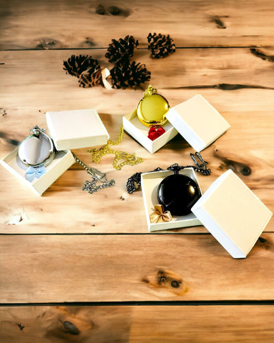 Klassieke Mechanische Zakhorloge met Dubbele Deksel, Handmatig, Gouden Kleur, met Gravure