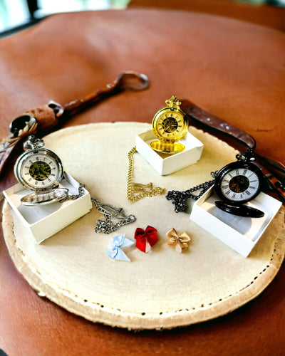 Klassieke Mechanische Zakhorloge met Dubbele Deksel, Handmatig, Gouden Kleur, met Gravure