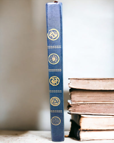 Klassiek Notitieboek met Harde Kaft met Breimotief - Donkerblauw. Gravure mogelijk