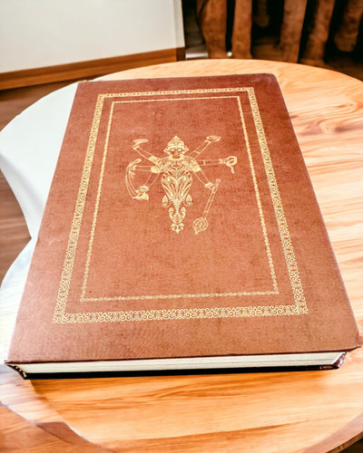 Vintage Bruin Notitieboek met Decoratieve Retro Omslag – Ontdekkersnotitieboek – Bruin, Vintage