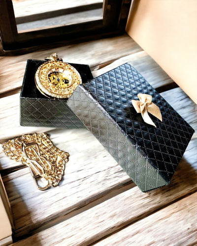 Vintage Zakhorloge met Transparante Wijzerplaat en Skeletmechanisme