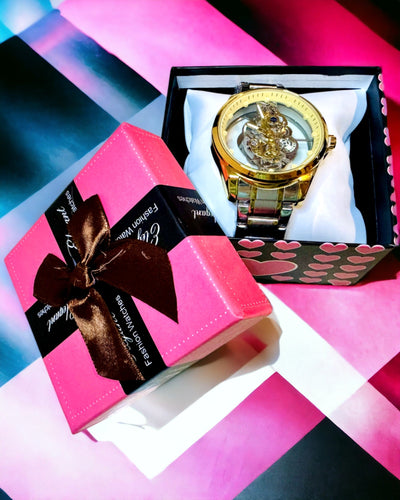 Mannen Kwarts Horloge "Vision Sport" – Dubbelzijdig Transparant met Aluminium