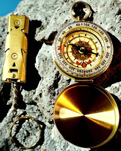 Elegante Set met Kompas en Signaalfluit