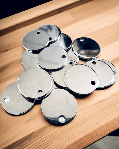 Ronde Hanger van Roestvrij Staal als cadeau met de mogelijkheid tot Personalisatie, graveren