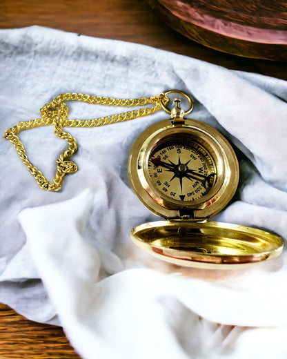 Gouden Kompas "Przygoda" – Elegante Navigator van Ontdekkingen