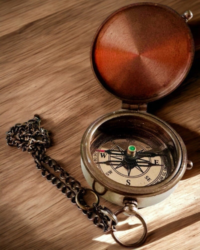 Kompas Indyjski Odysseus – Retro Explorer Parel - mogelijkheid tot graveren