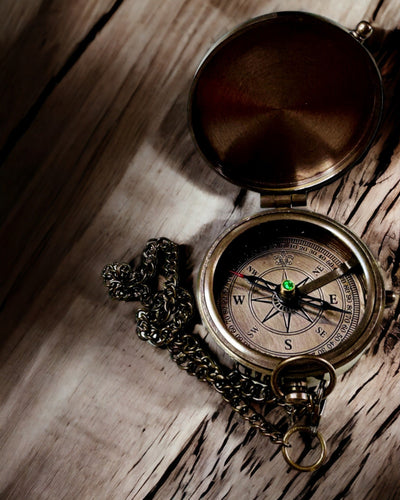 Kompas Indyjski Odysseus – Retro Explorer Parel - mogelijkheid tot graveren