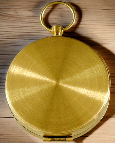 Waterdichte Messing Kompas met Gloei-effect - Onmisbaar voor Wandelen en Kamperen, personalisatie met gravure