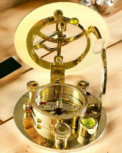 Navigatiekompas met Sextant en Personaliseringsmogelijkheid - Maritiem XL