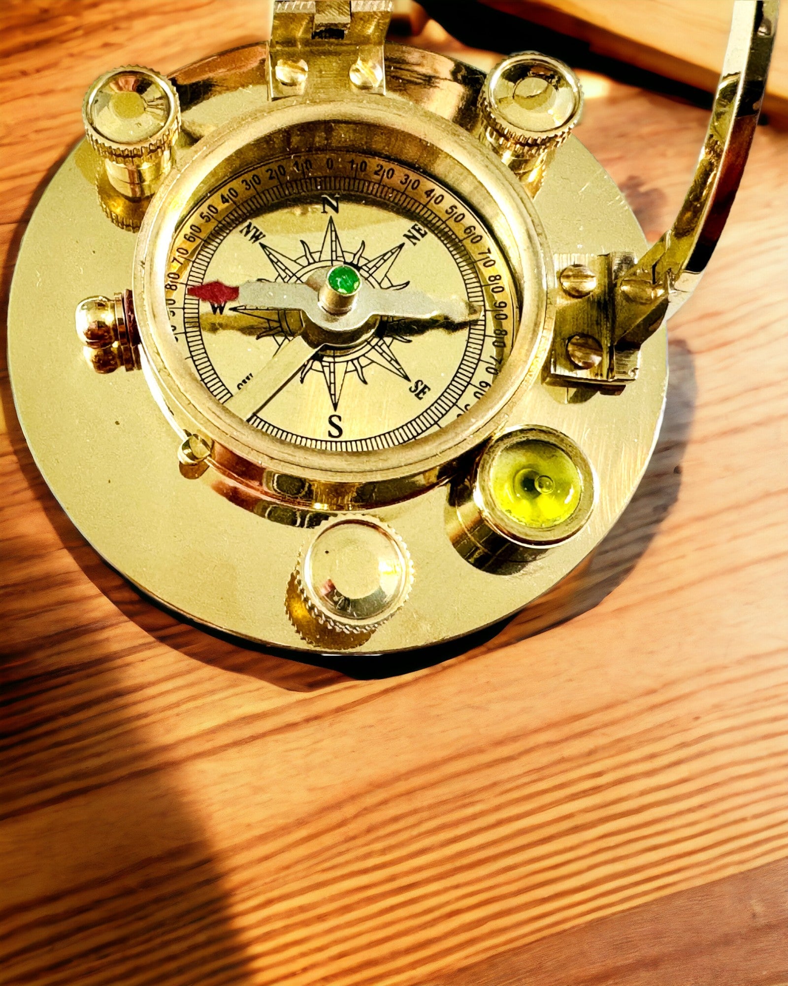 Navigatiekompas met Sextant en Personaliseringsmogelijkheid - Maritiem XL