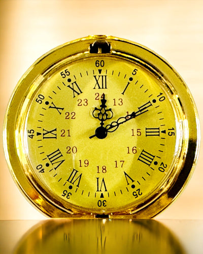 Gouden Retro Stijl Zakhorloge met Graveermogelijkheid