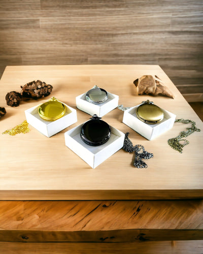 Vintage zakhorloge met personalisatiemogelijkheid - geborsteld goud