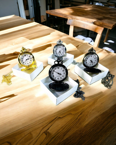 Klassieke Zilveren Zakhorloge met Graveeroptie