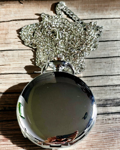 Klassieke Zilveren Zakhorloge met Graveeroptie