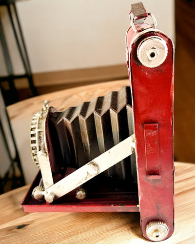 Vintage Vision: Decoratieve Retro Camera met Graveeroptie