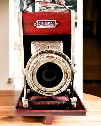 Vintage Vision: Decoratieve Retro Camera met Graveeroptie