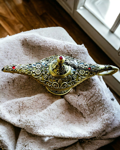 Magische Lamp van Aladdin met Graveeroptie - Variant Geschaafd Goud