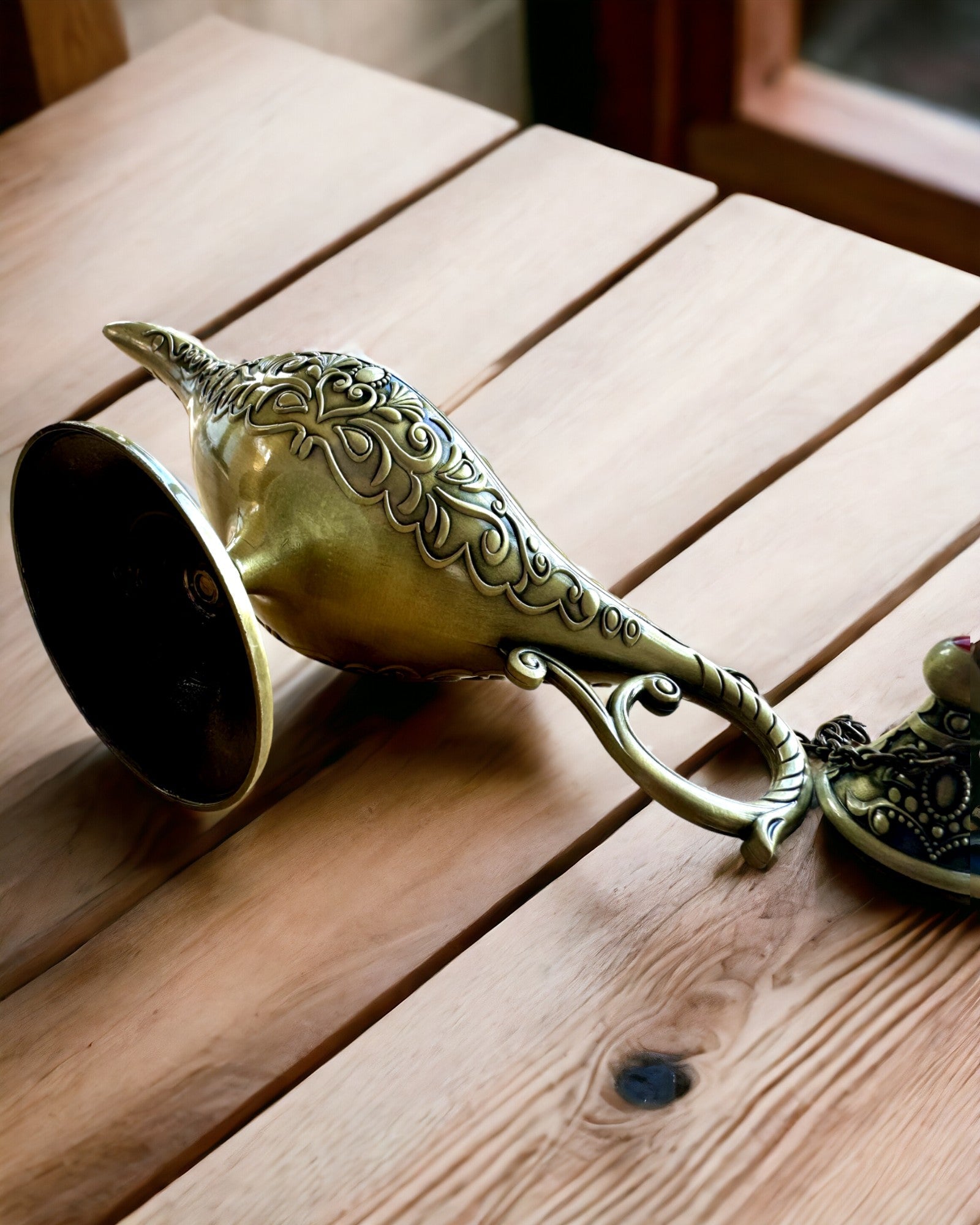 Magische Lamp van Aladdin met Graveeroptie - Variant Geschaafd Goud