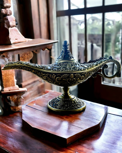 Magische Lamp van Aladdin met Graveeroptie - Variant Geschaafd Goud