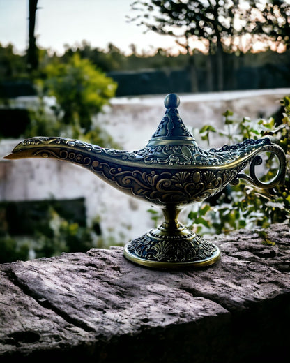 Magische Lamp van Aladdin met Graveeroptie - Variant Geschaafd Goud