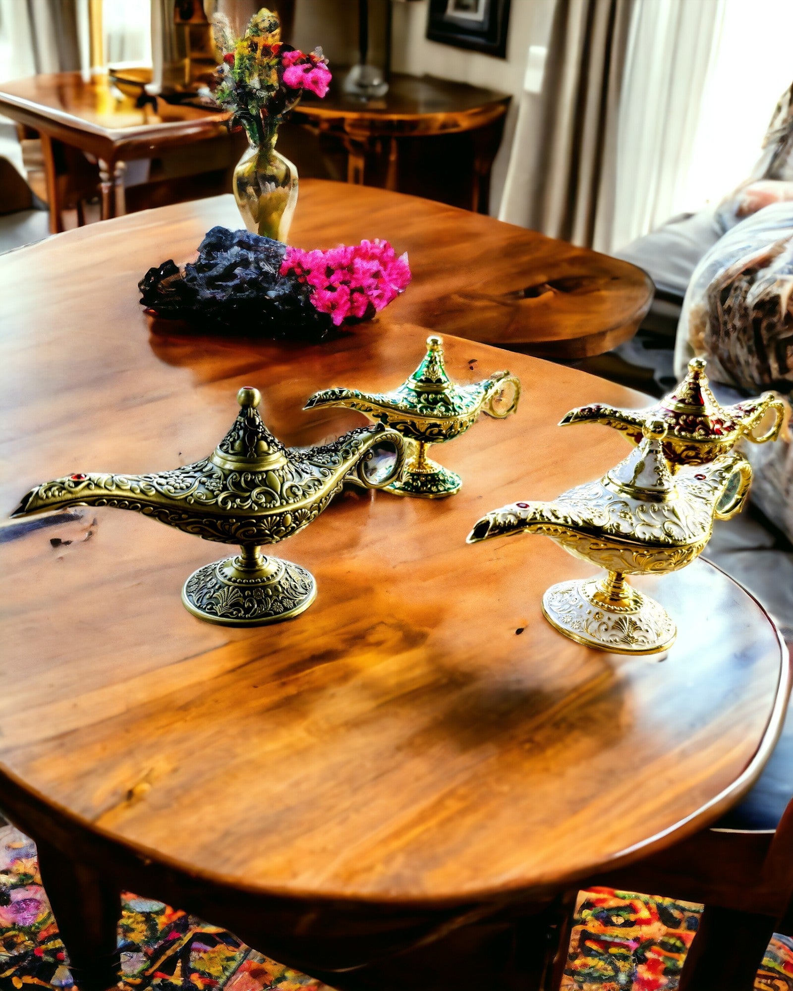 Magische Lamp van Aladdin met Graveeroptie - Variant Geschaafd Goud