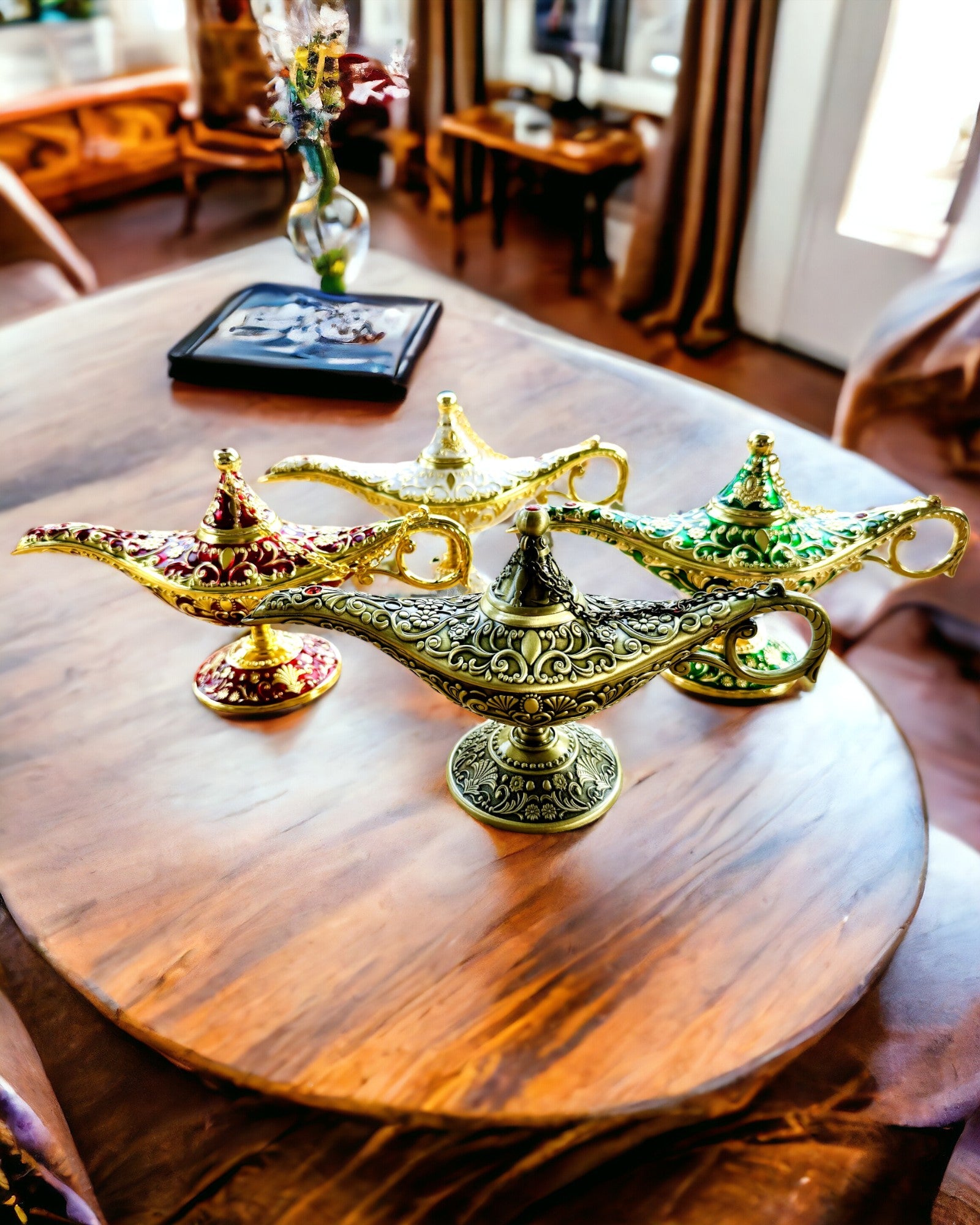Magische Lamp van Aladdin met Graveeroptie - Variant Geschaafd Goud