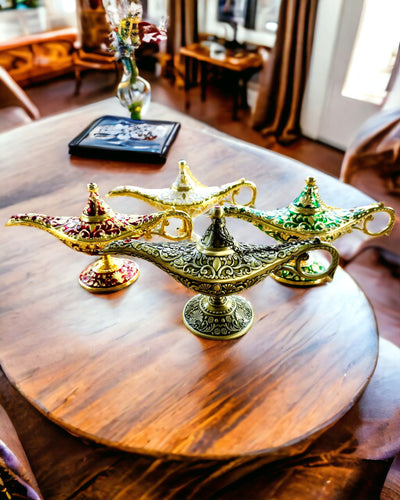 Magische Lamp van Aladdin met Graveeroptie - Variant Geschaafd Goud