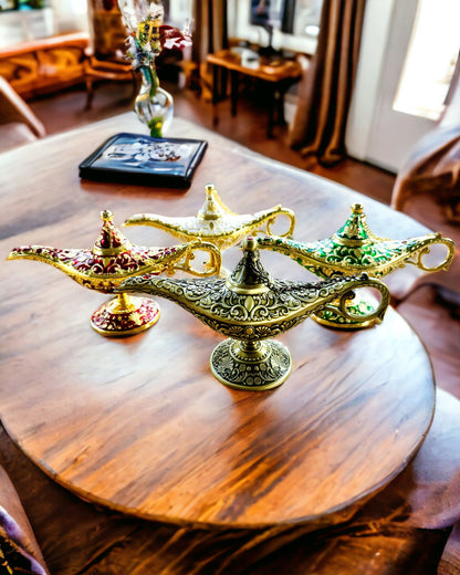 Magische Lamp van Aladdin met Graveeroptie - Variant Geschaafd Goud