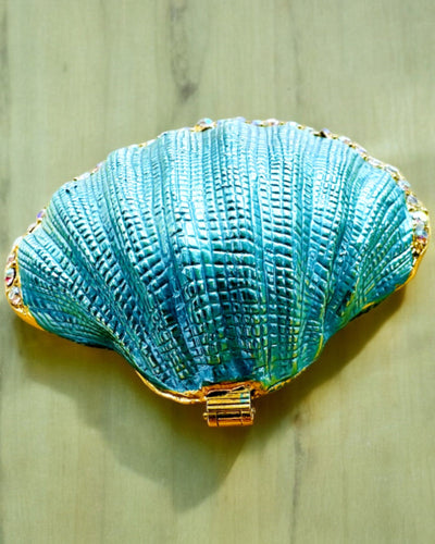 Skarbiec Wspomnień Muszelka - Sieradenkluis met de mogelijkheid voor personalisatie met gravure, cadeau