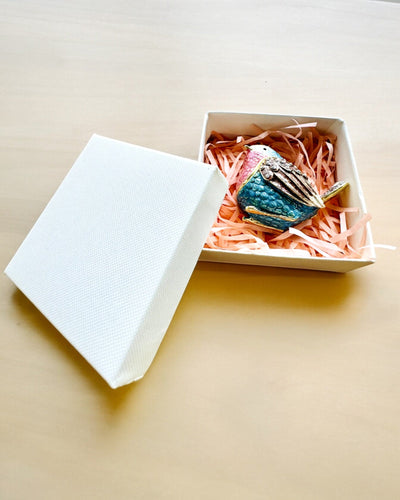 Kleurrijk Musje met Gravure - Schattige Schatkist