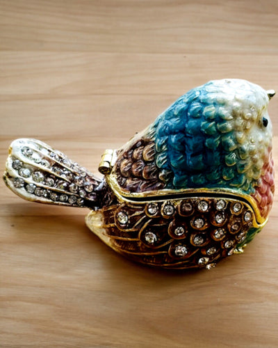 Kleurrijk Musje met Gravure - Schattige Schatkist