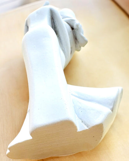 Elegante Verbinding - Kleine Decoratieve Beeldje met Gravure Optie - kleur wit