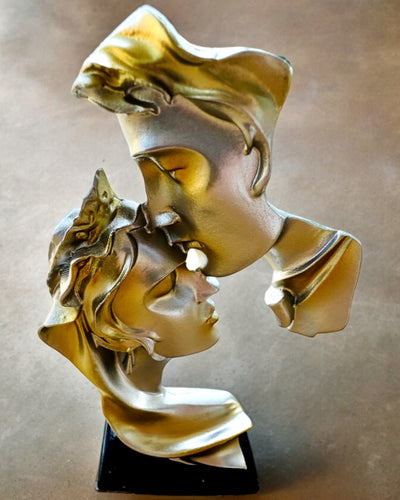 Beeldje "Elegantie in Steen" kleur zilver - Decoratief met Optie voor Graveren, 2 afmetingen om te kiezen