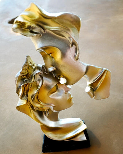 Beeldje "Elegantie in Steen" kleur zilver - Decoratief met Optie voor Graveren, 2 afmetingen om te kiezen