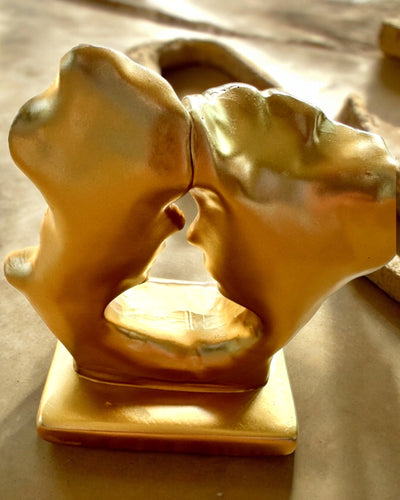 "Złote Złączenie" figuur - 13,5 cm hoog, Decoratief met Graveeroptie