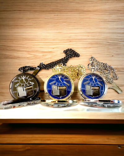 Zakhorloge "Astrum Temporis" - Gouden rand. Mogelijkheid tot personalisatie met gravure