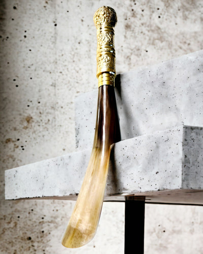 Premium Schoenlepel "Elegancja Rajput" met Graveeroptie