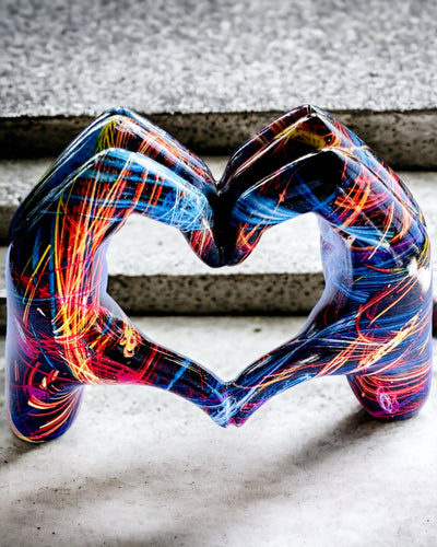 Kalejdoskop Hart – Handgemaakte Harsdecoratie met Gravureoptie