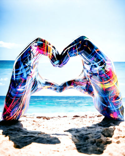 Kalejdoskop Hart – Handgemaakte Harsdecoratie met Gravureoptie